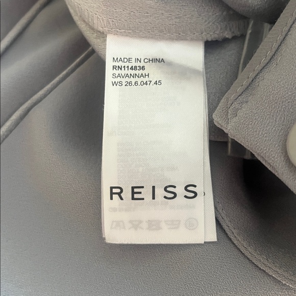 Reiss Savannah Satin Straight-leg Trousers Size 10 - Picture 7 of 11